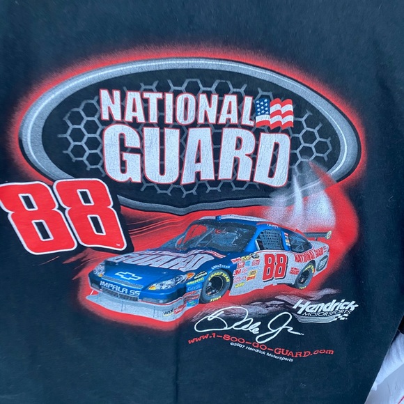 Dale jr nascar tee hanes medium black - Picture 5 of 9